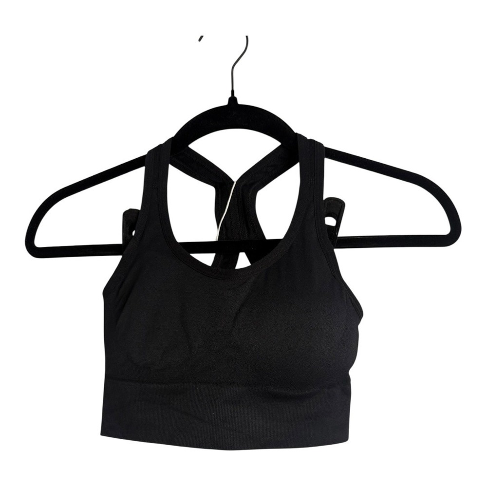 Halara Racerback Sports Bra in Black‎ Size Small NWT